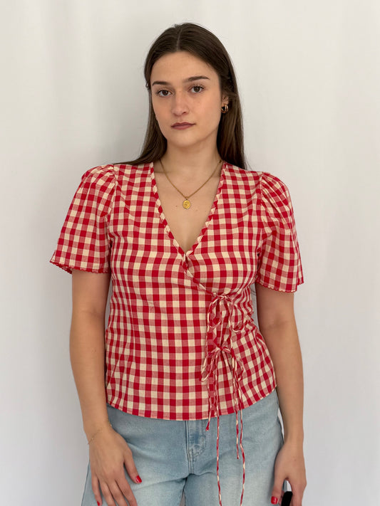 Bridget Tie Front Top