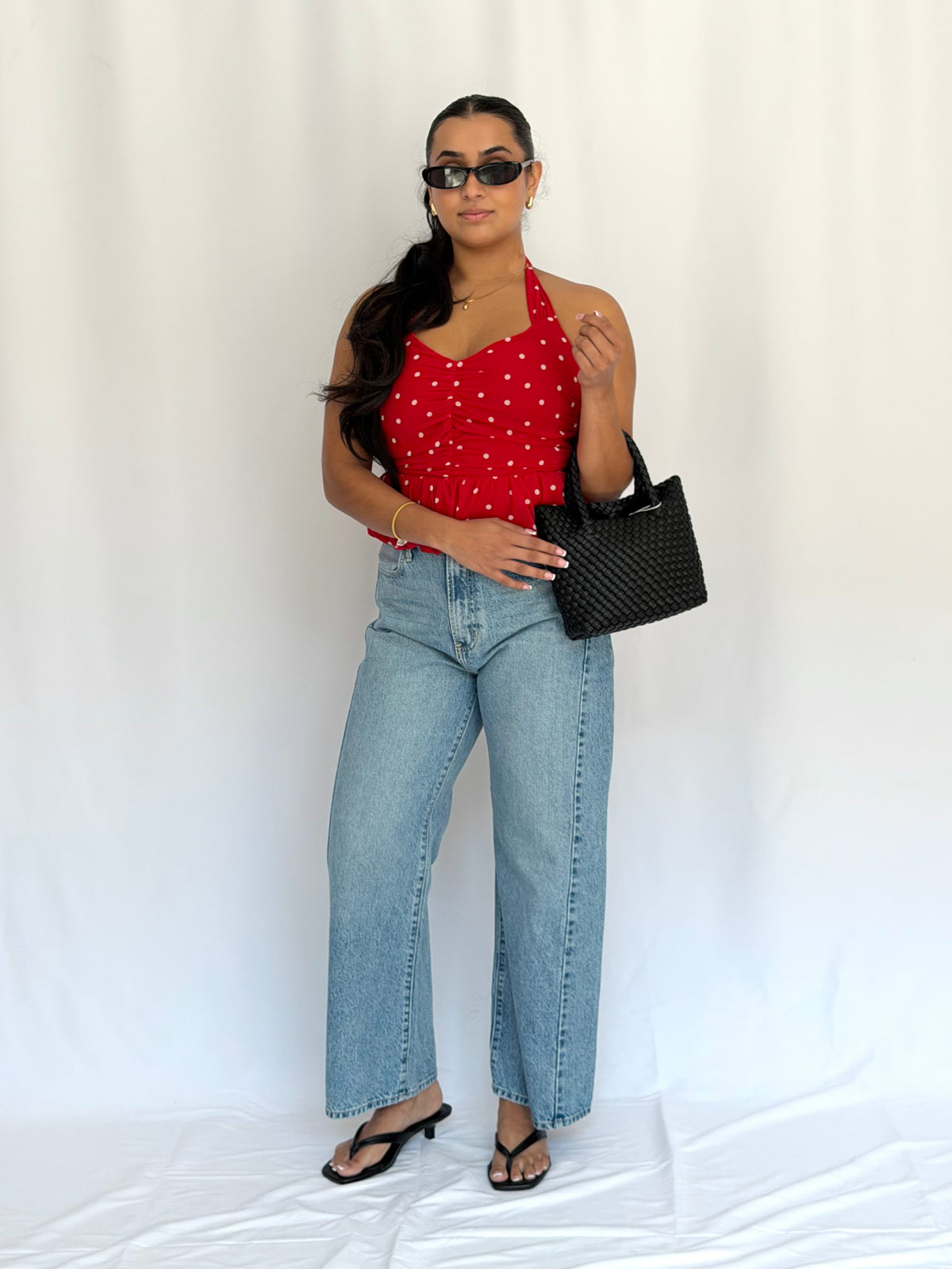 Sweetheart Polka Dot Halter Top