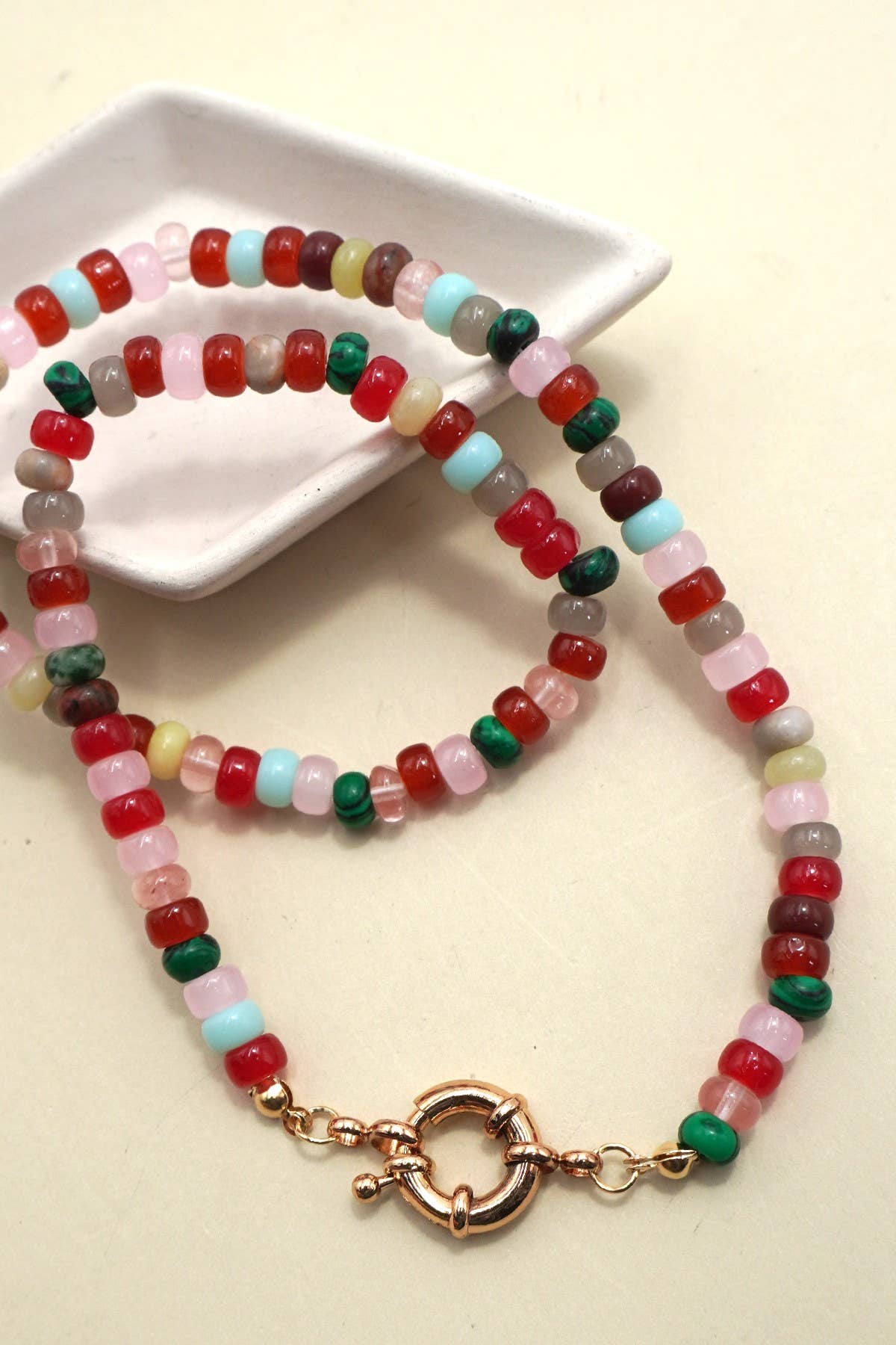 Clasp Beaded Necklace
