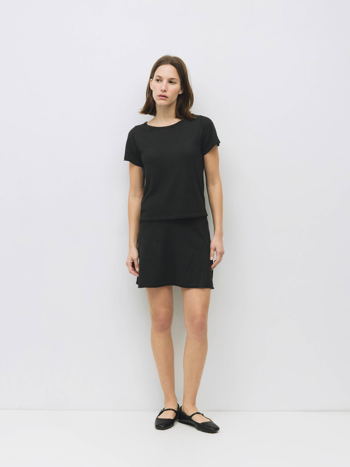Knit Heather Skater Skirt