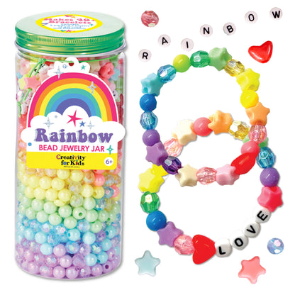 Rainbow Bead Jewelry: DIY Bracelet Craft Kit