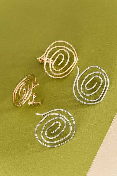 Swirl Statement Earrings