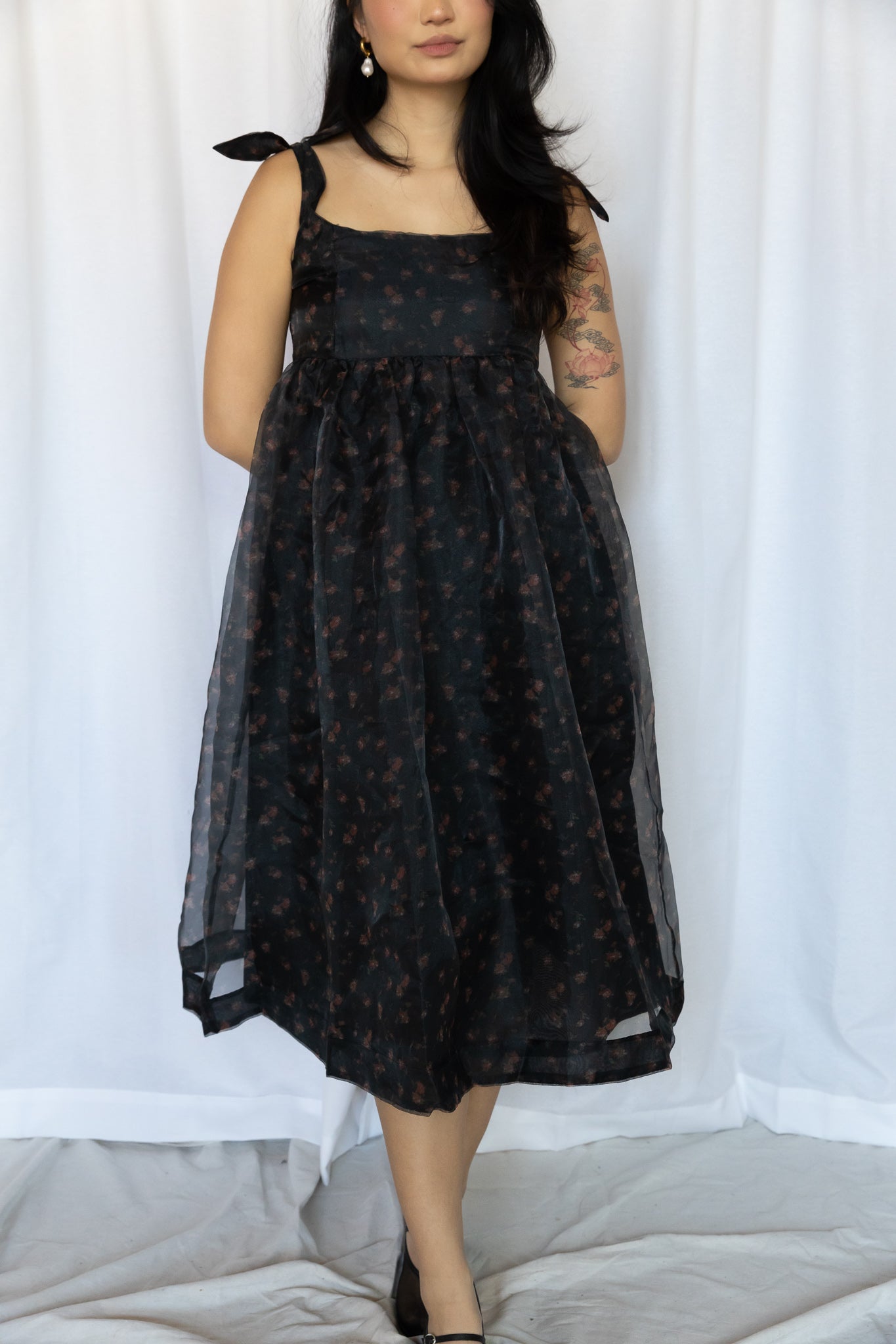 Organza Floral Midi