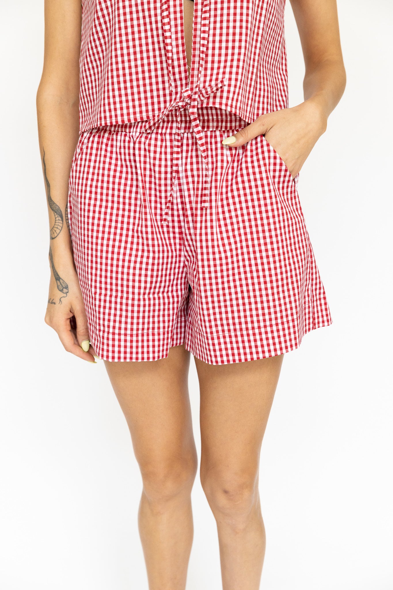 Ruby Shorts | Red Gingham