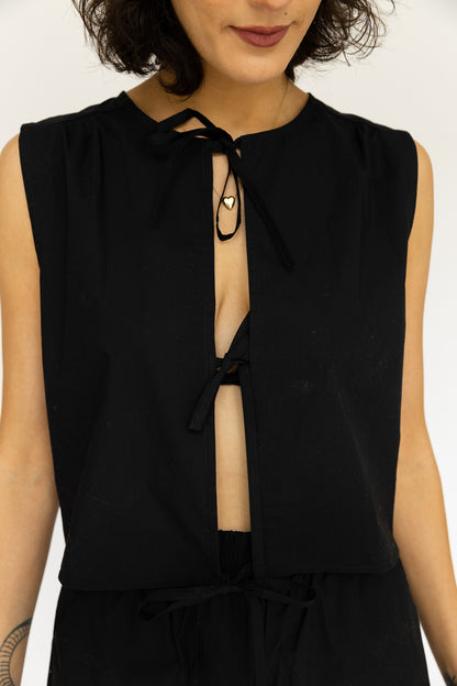 Annie Tie Top | Black