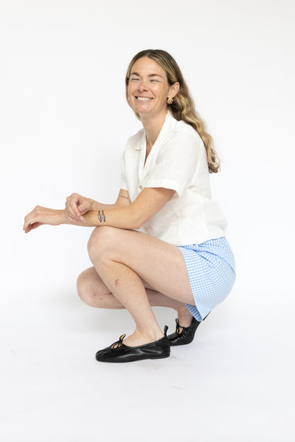 Ruby Shorts | Light Blue Gingham