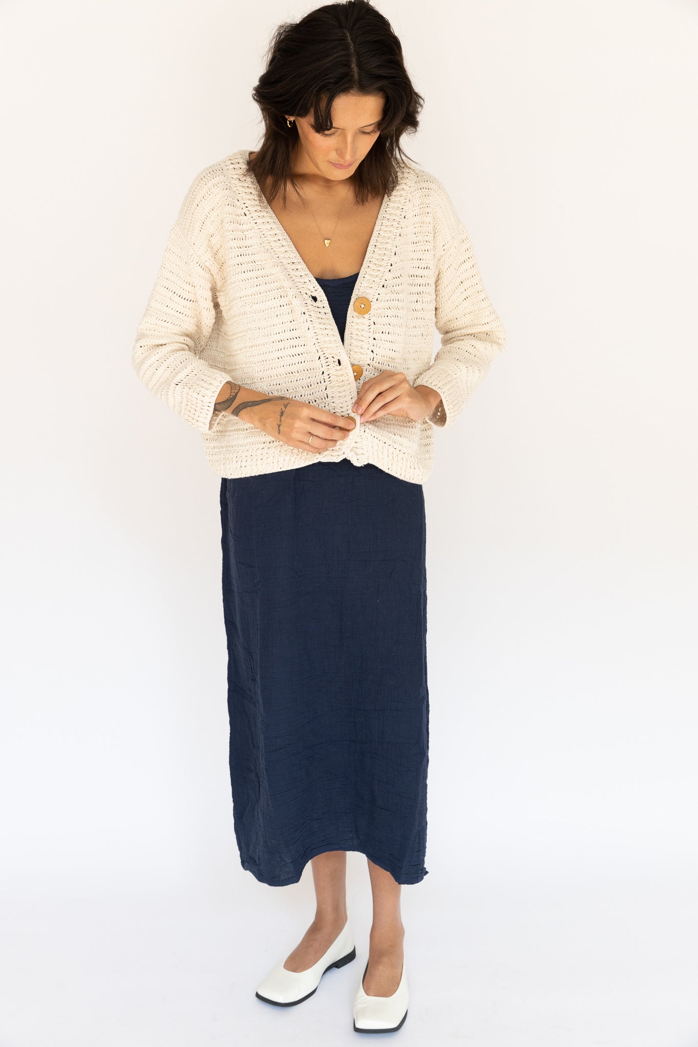 Nora Crochet Cardigan by Honest Cotton