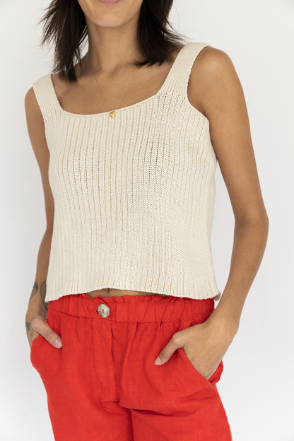 Square Knit Tank by Honest Cotton