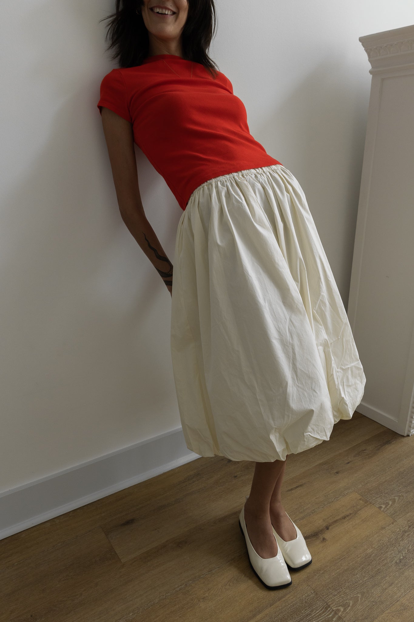 Bella Bubble Skirt | Cream