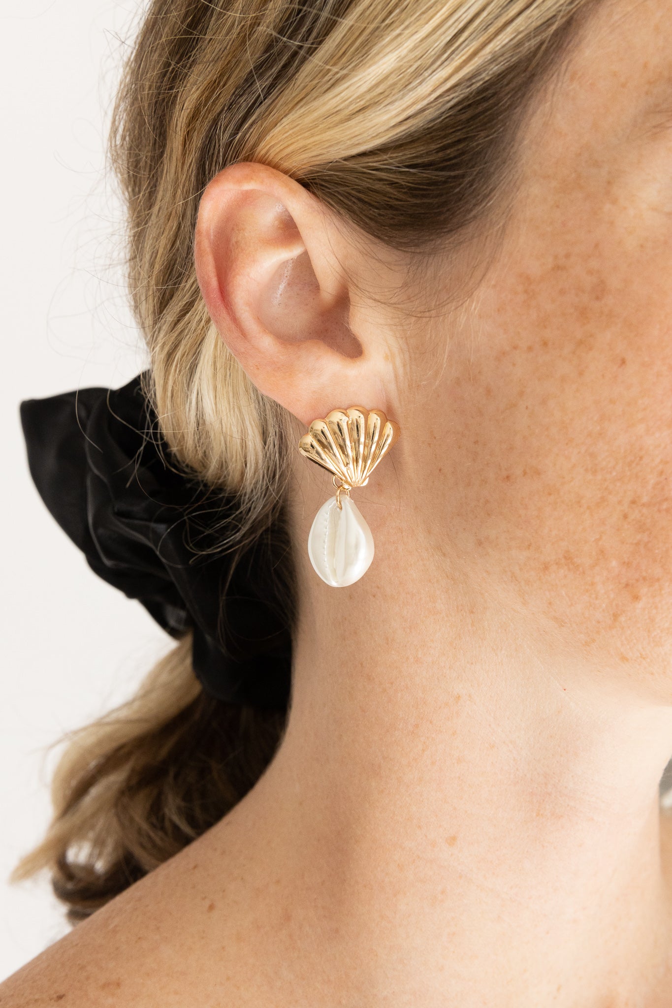 Seashell Puka Shell Earrings