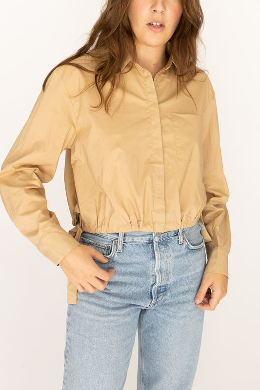 Cyril Cinch Waist Button-Up