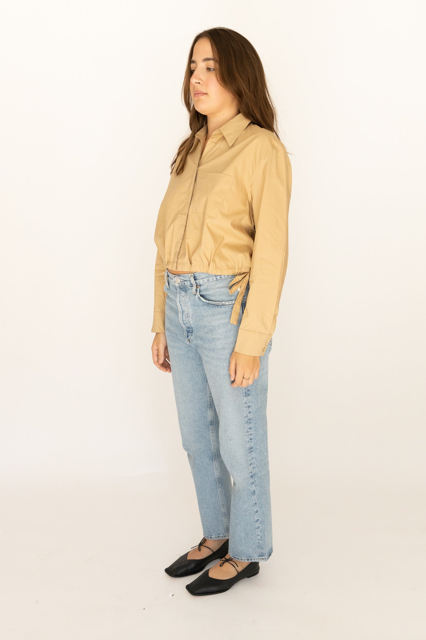 Cyril Cinch Waist Button-Up