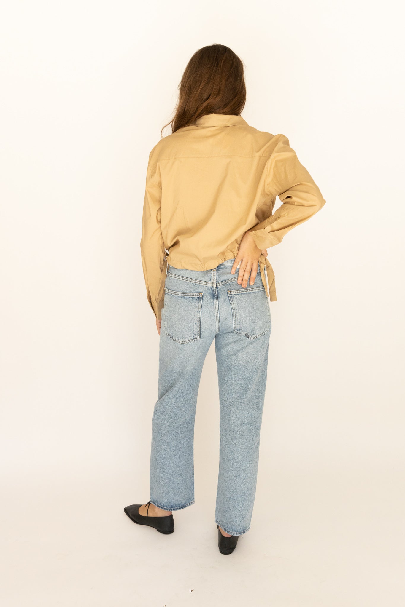 Cyril Cinch Waist Button-Up