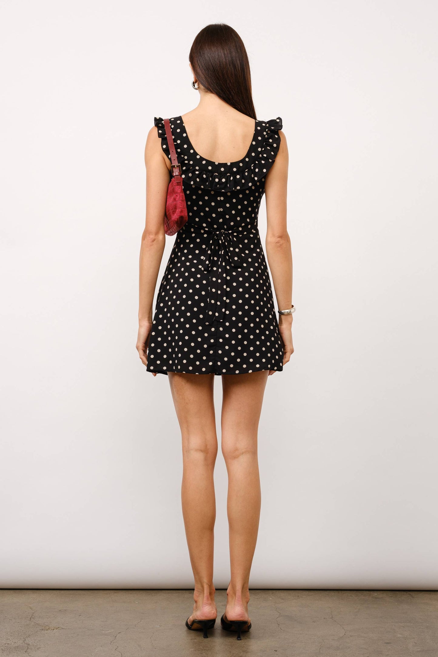 Myla Flared Polka Dot Mini Dress