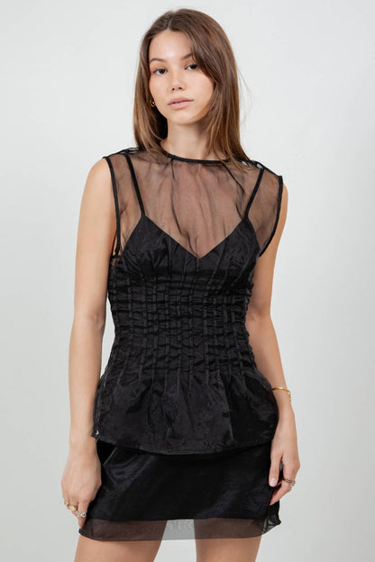 Organza Sheer Tank
