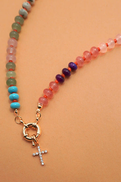 Clasp Beaded Necklace