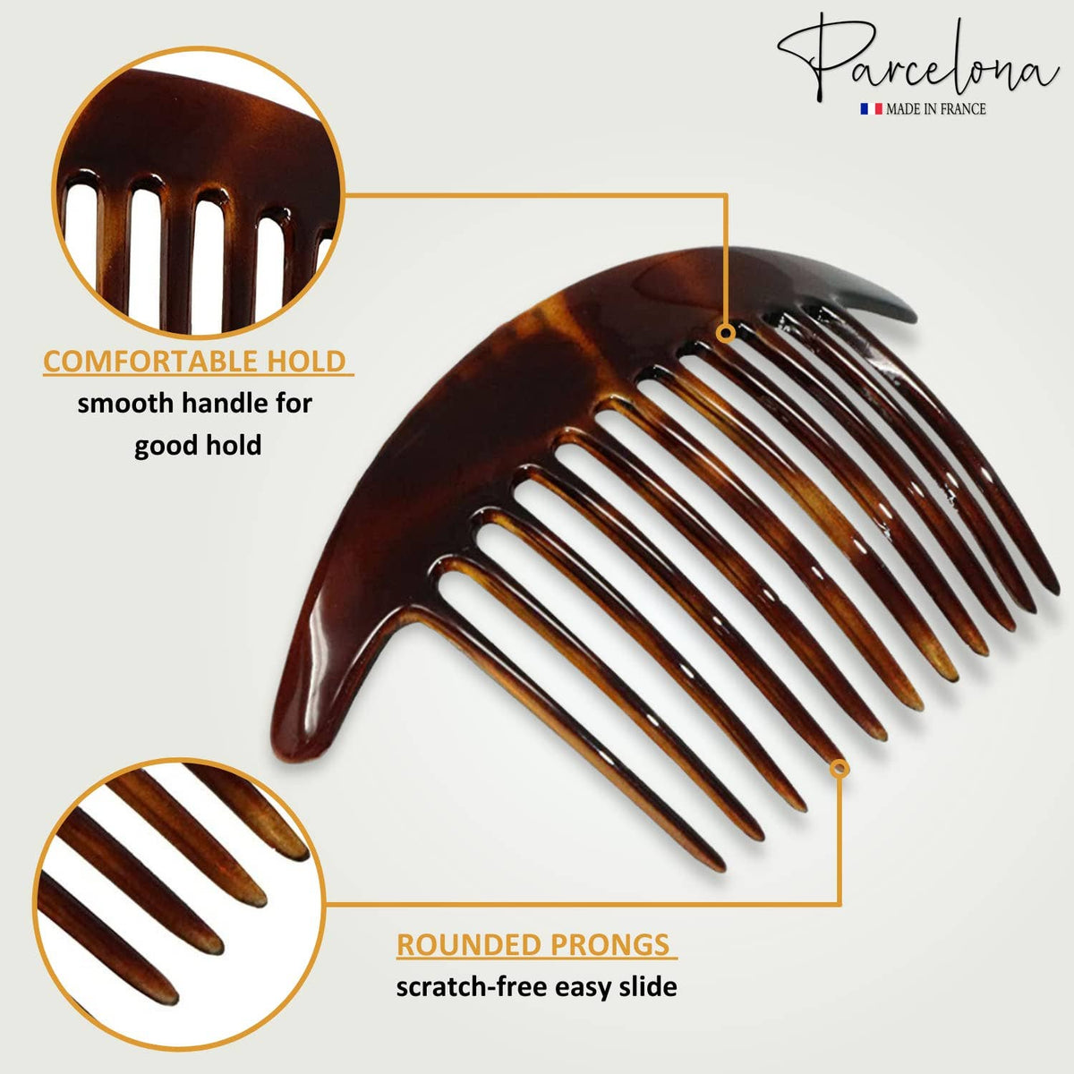 French Tapered Side Hair Comb (Large)