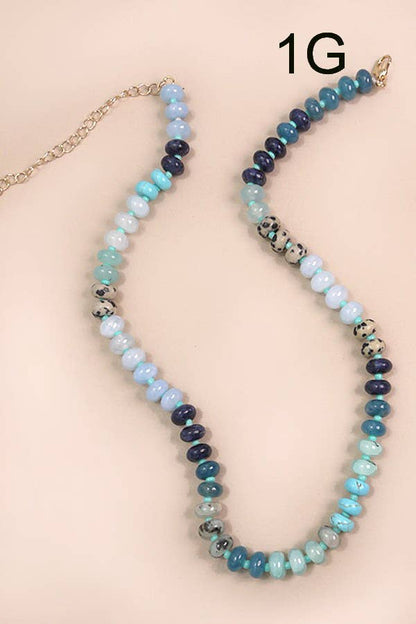 Agate Beaded Necklace