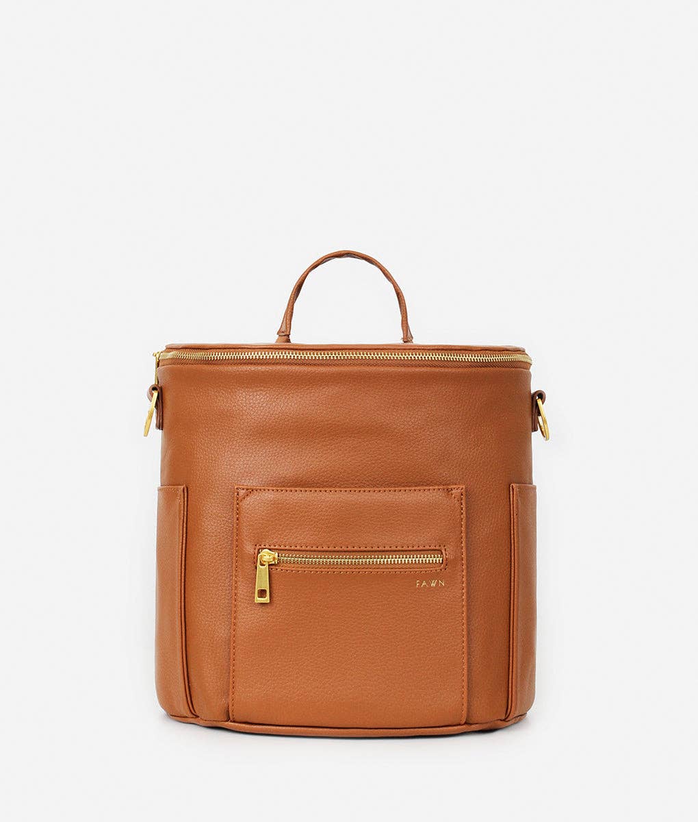 The Mini Faux Leather Diaper Bag - Main Image