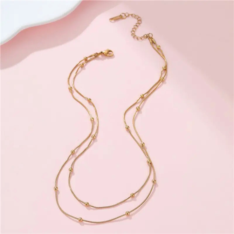 Ball Chain Layered Necklace