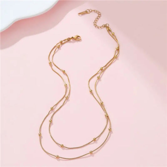 Ball Chain Layered Necklace