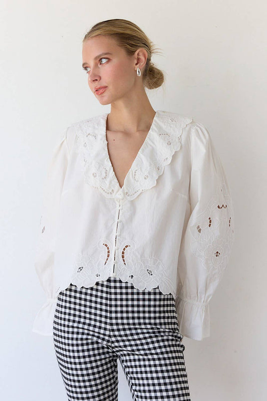Madelyn Embroidered Top