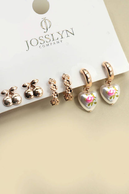 Cherry Trio Earrings