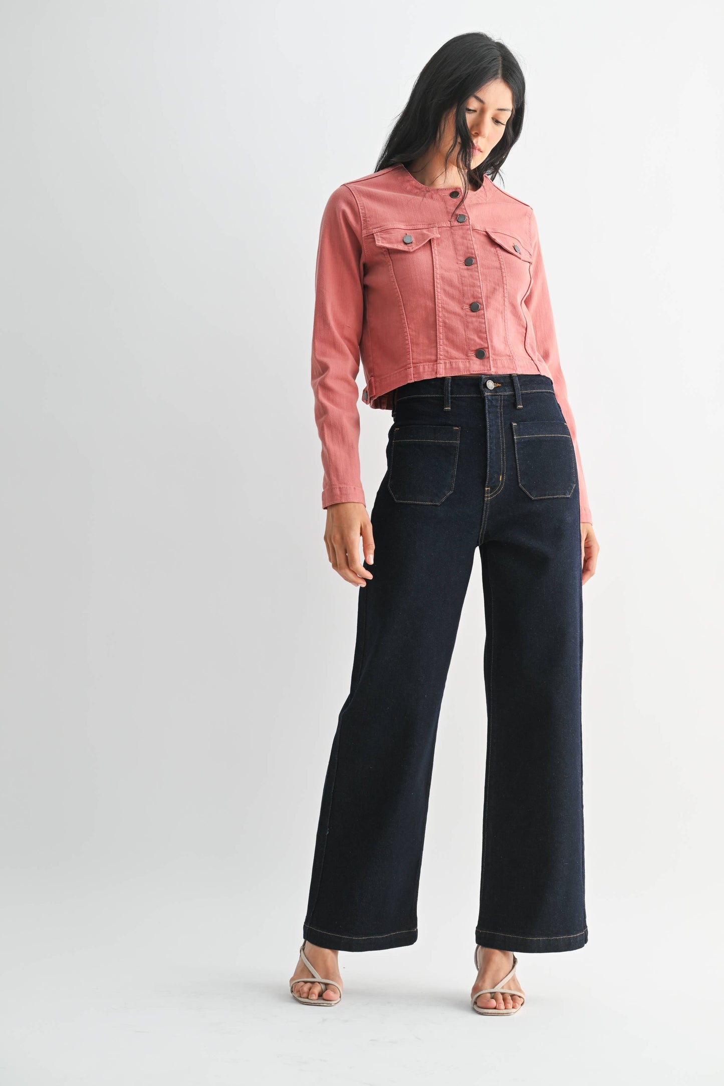Patch Pocket Wide Leg