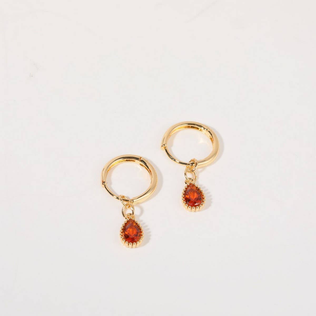 Birthstone Teardrop Earrings