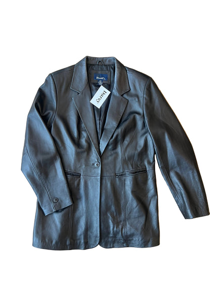 Vintage Leather Blazer Jacket