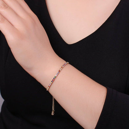 Adjustable Gem Bracelet