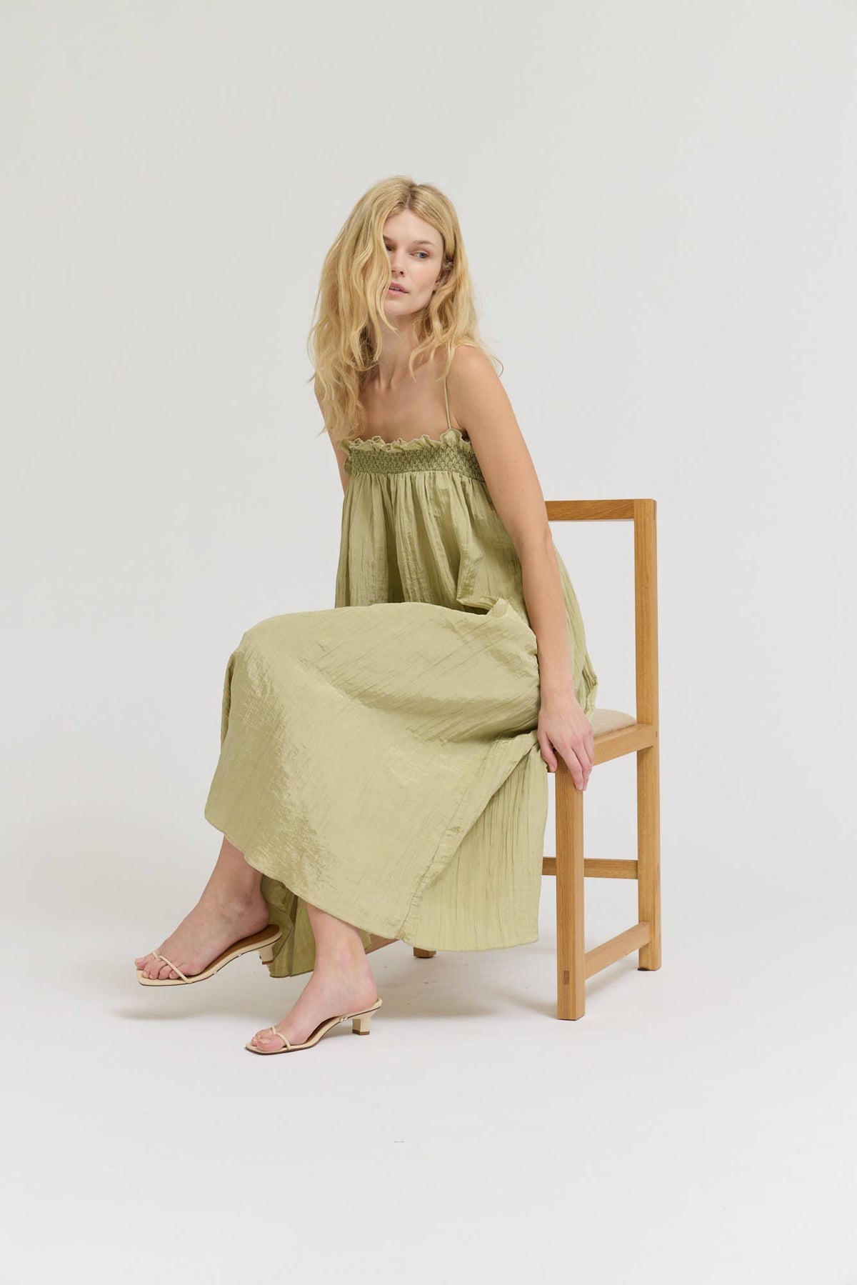 Leah Crinkle Column Dress