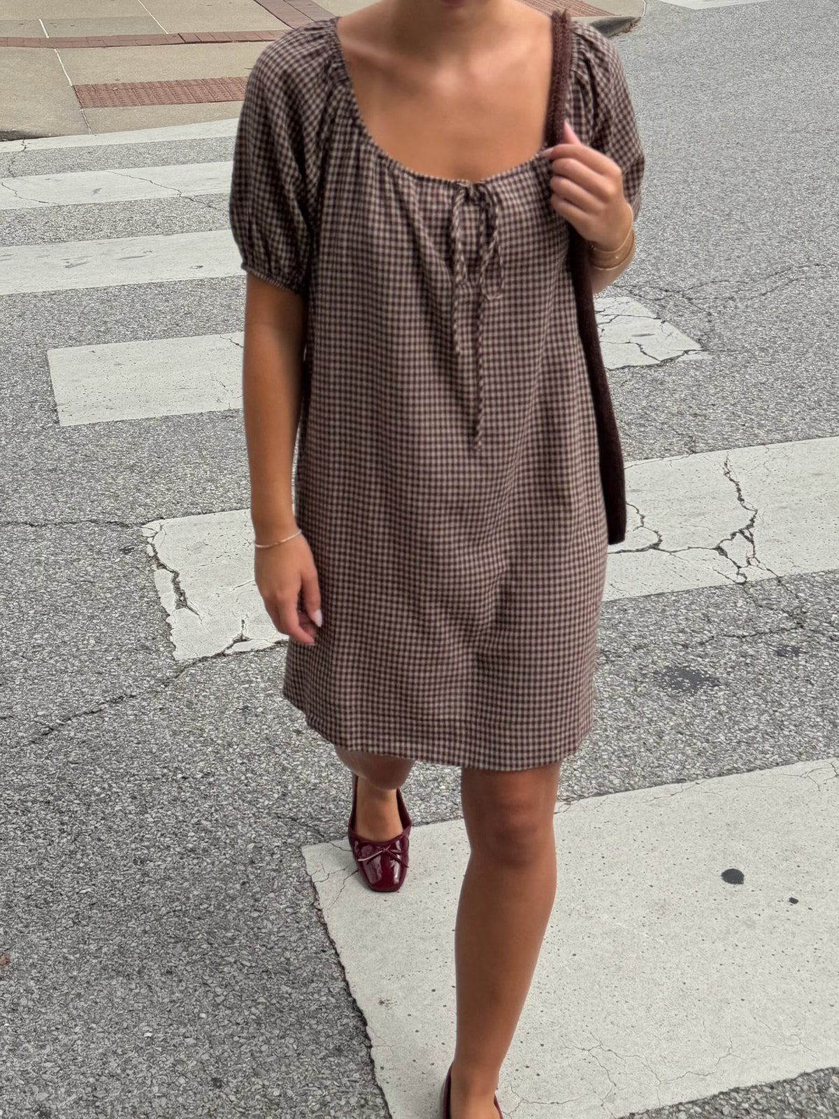 Grace Drawstring Mini Dress