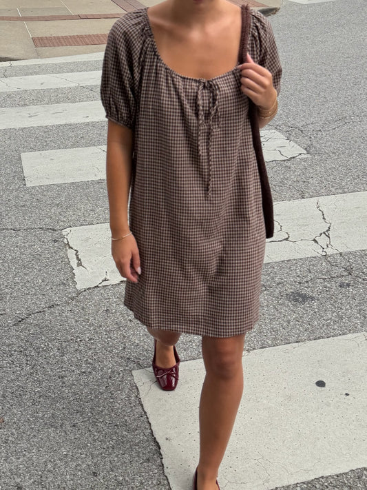 Grace Drawstring Mini Dress