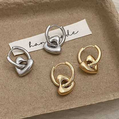 Heart Charm Earrings