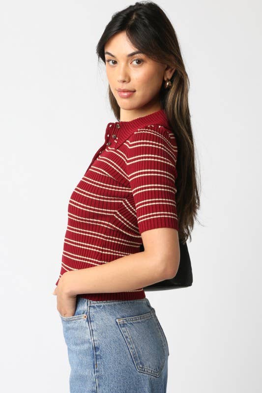 Ina Stripe Knit Top | Multiple Variants