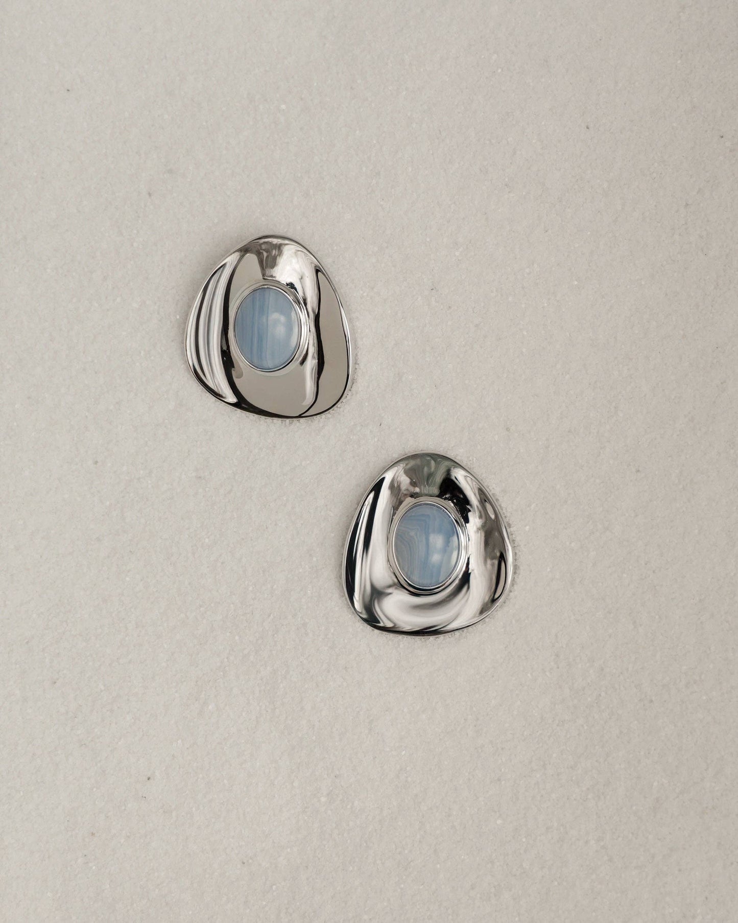 Hunter Statement Studs | Silver