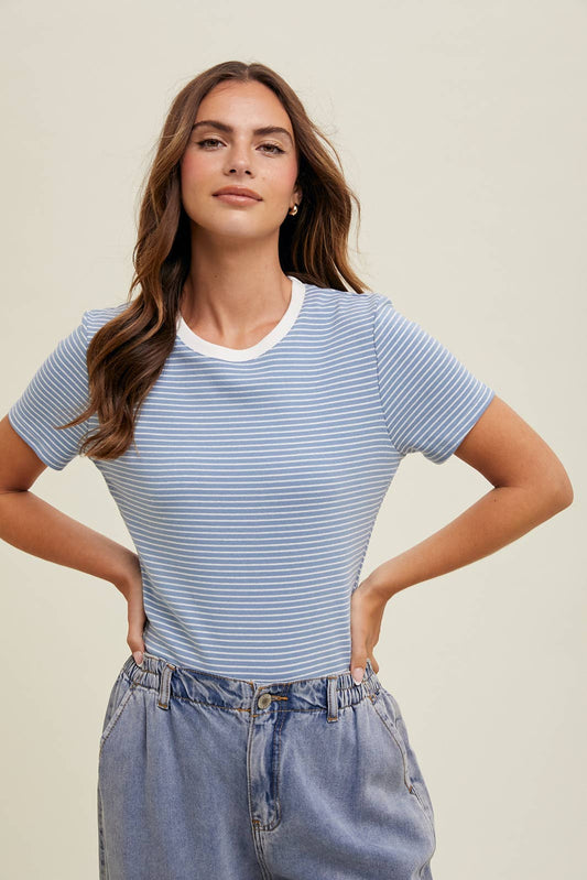 Striped Ringer Tee