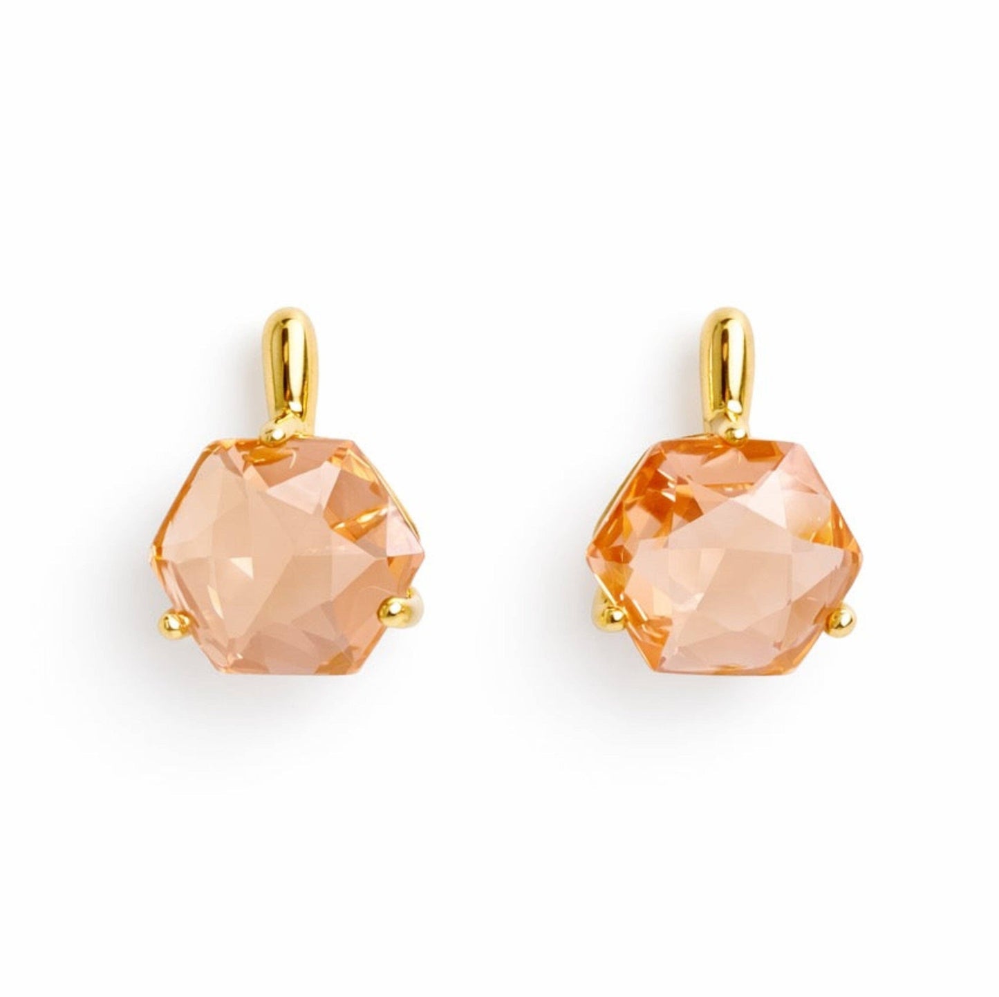 Gilded Prism Drop Earrings