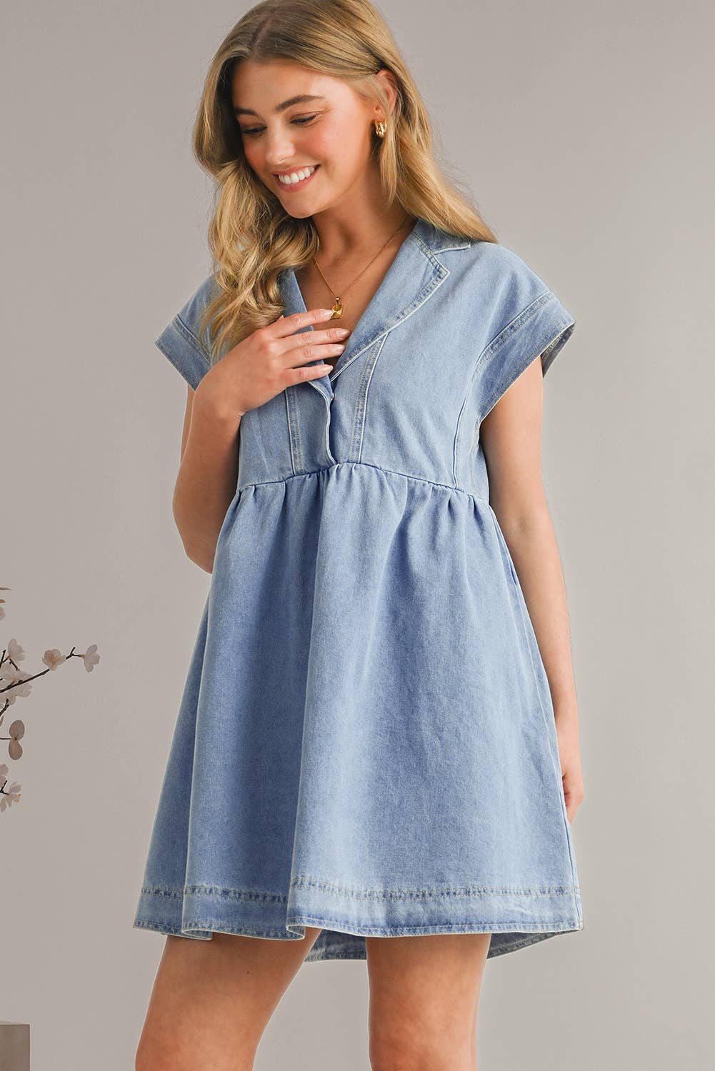 Babydoll Denim Dress