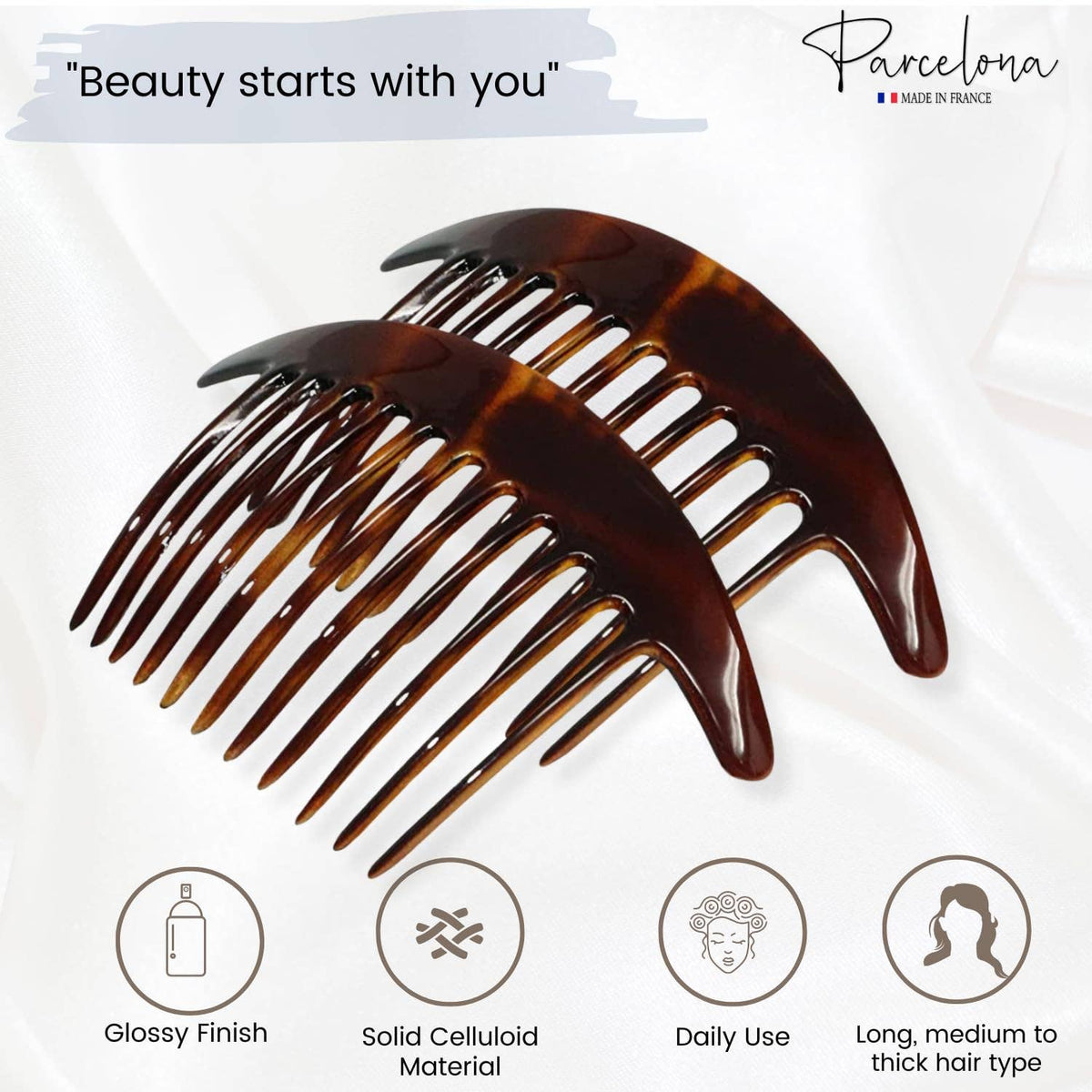 French Tapered Side Hair Comb (Large)