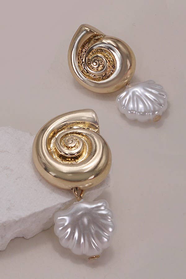 Conch Shell Earrings