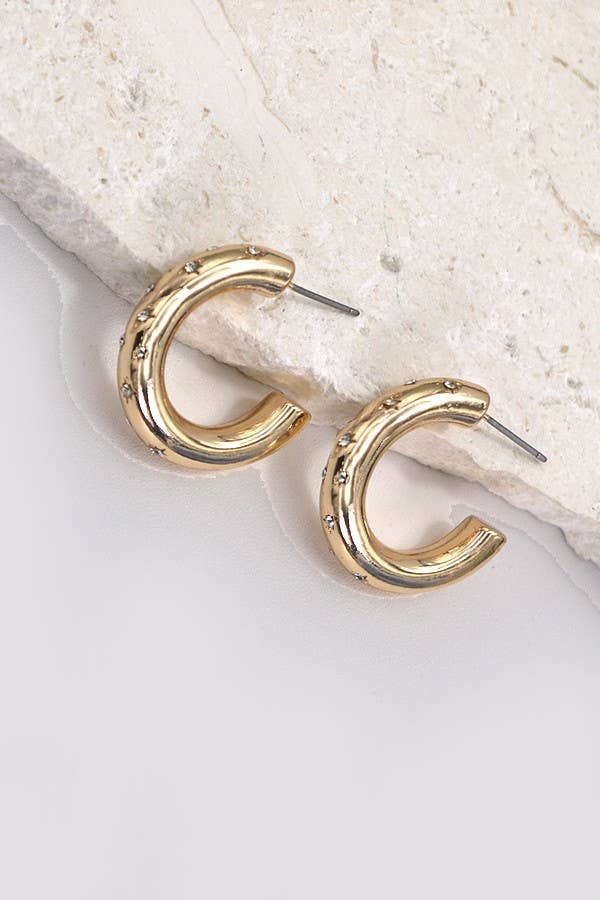 Studded Hoop Earrings