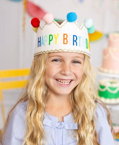 "Happy Birthday" Felt Crown