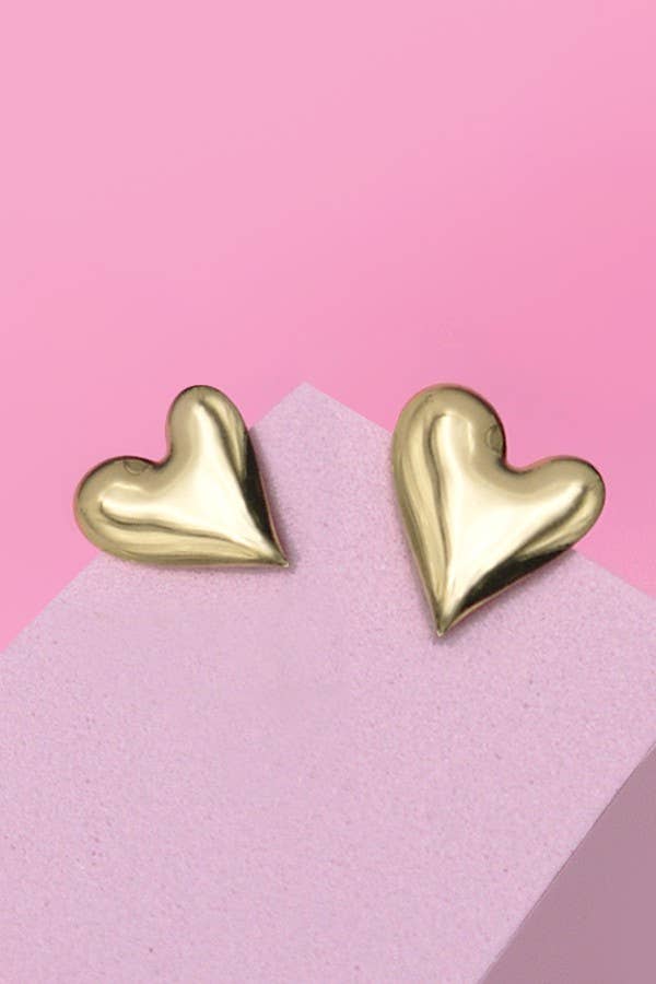 Heart Stud Earrings