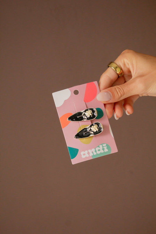 Rose Hair Clips