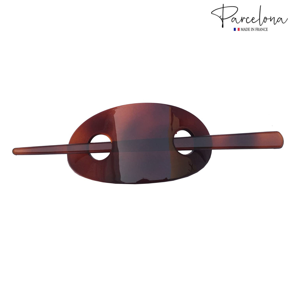 French Oval and Stick Barrette
