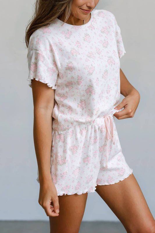 Frills Floral Lounge Set