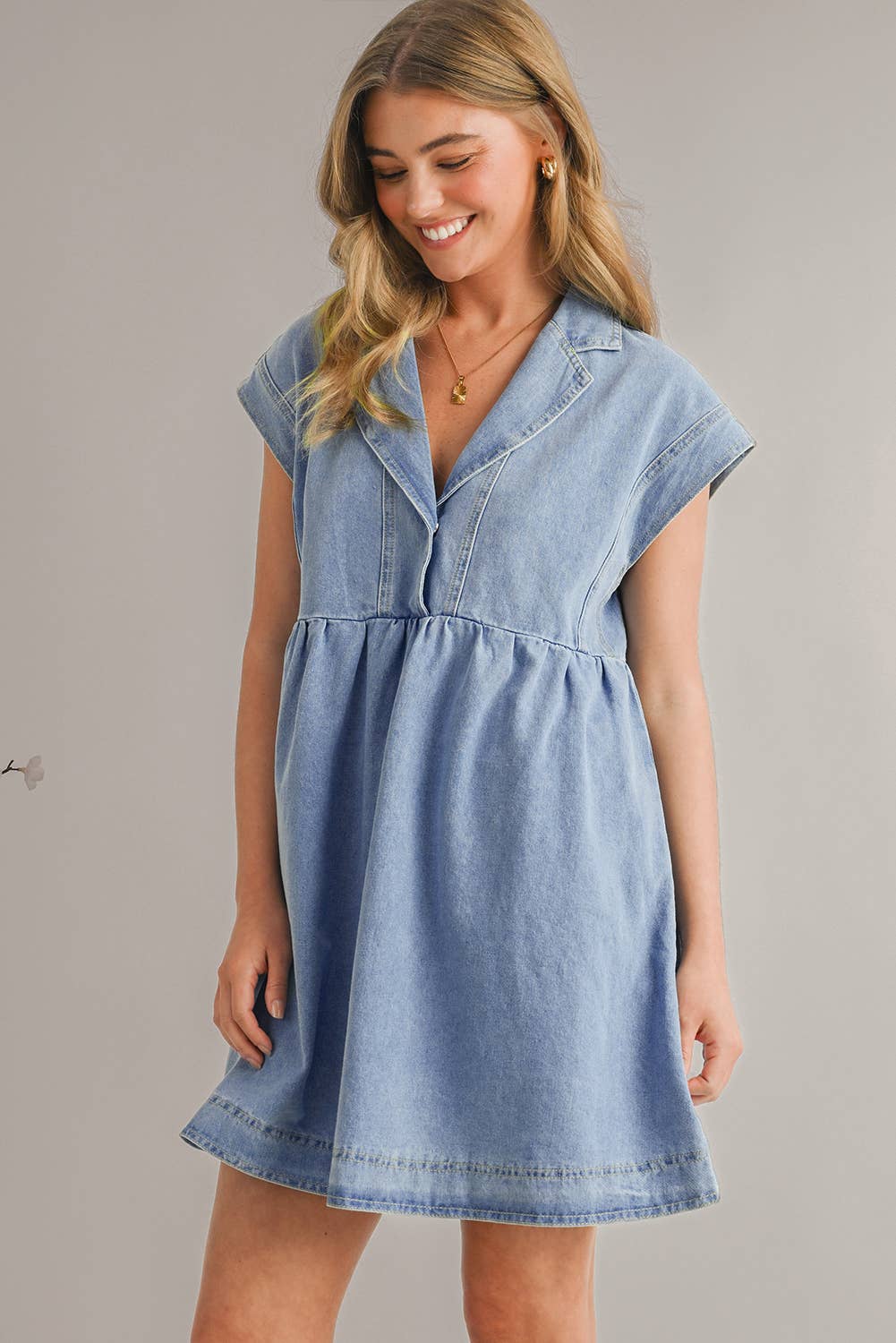 Babydoll Denim Dress
