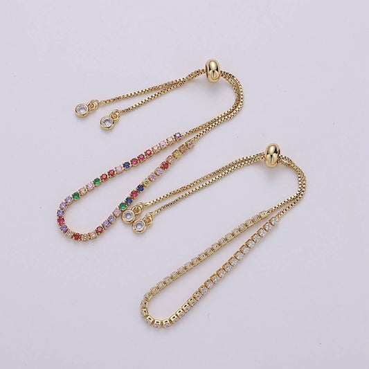 Adjustable Gem Bracelet